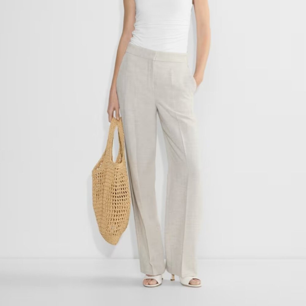 NWT Aritzia The Limitless Pant - CruiseLinen Natural Ecru 14